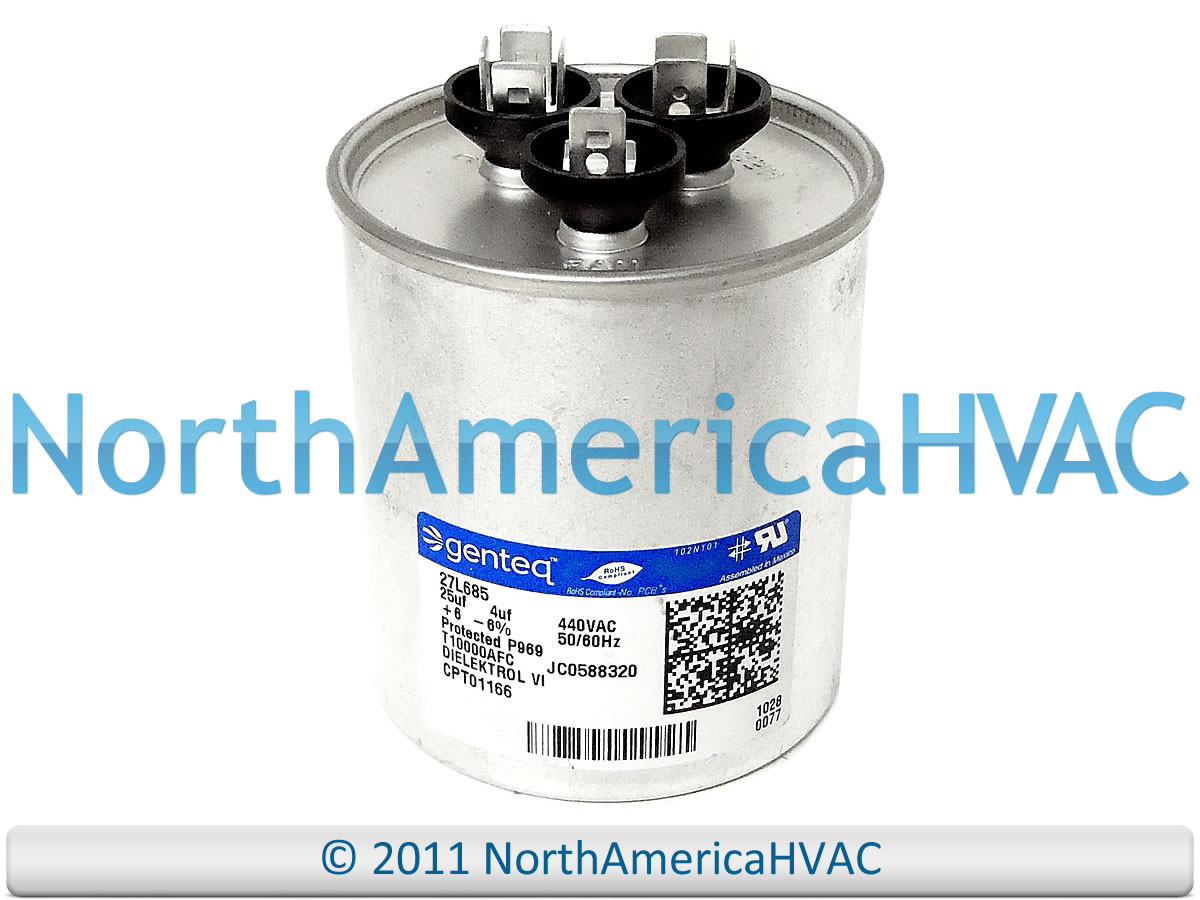 OEM Capcom Capacitor Round 25/4 uf MFD 440 volt Replaces Genteq GE